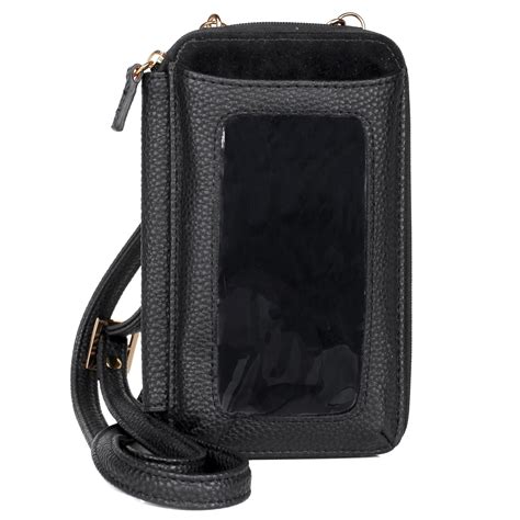 Julia Buxton Pebble RFID Everywhere Crossbody Black